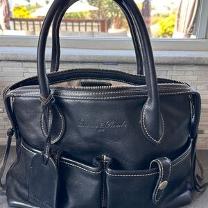 Dooney & Bourke Florentine Leather Shoulder Bag Satchel Black